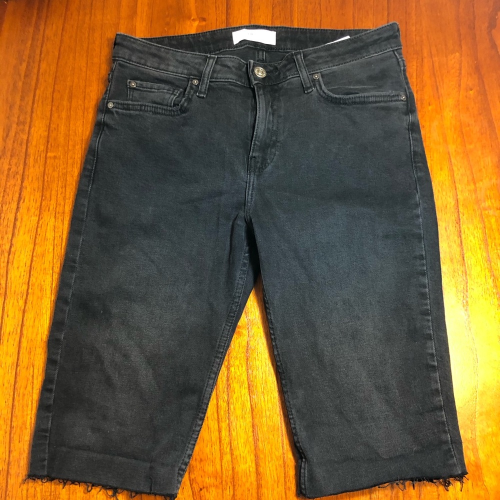 MNG Bermuda cutoff jean shorts